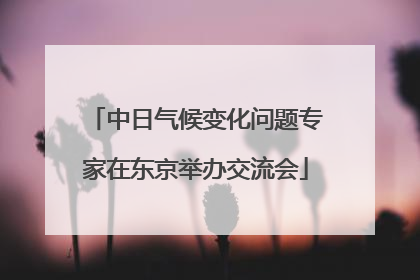 中日气候变化问题专家在东京举办交流会